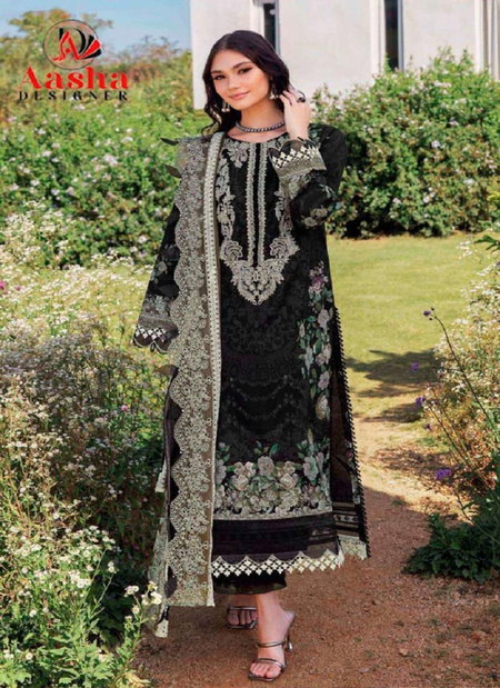 Aasha 1170 A And B Cotton Dupatta Pakistani Salwar Suit Exporters In India